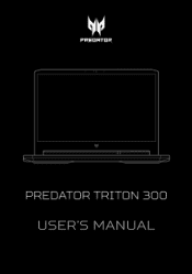 Acer PREDATOR TRITON 300 SE OLED User Manual