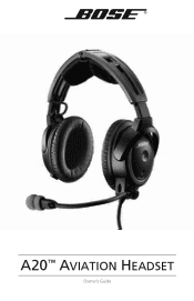 Bose A20 Aviation Owner's guide