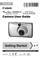 Canon SD890 PowerShot SD890 IS / DIGITAL IXUS 970 IS Camera User Guide