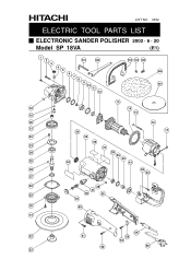 Hitachi SP18VAH Parts List