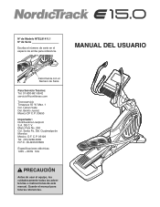 NordicTrack E 15.0 Elliptical Spanish Manual