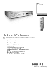 Philips DVDR3350H Leaflet