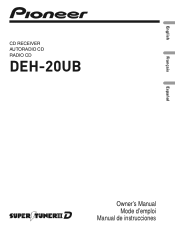 Pioneer DEH-20UB Owners Manual