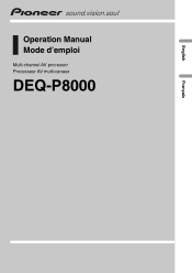 Pioneer DEQ-P8000 Owner's Manual
