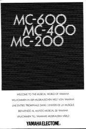 Yamaha MC-200 Owner's Manual (image)