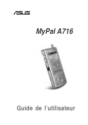 Asus MyPal A716 ASUS MyPal A716 French User Guide