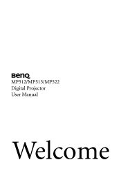 BenQ MP513 User Manual