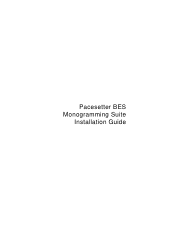Brother International BES Monogramming Suite Installation Guide - English