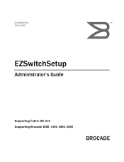HP A7533A Brocade EZSwitchSetup Administrator's Guide v6.0.0 (53-1000607-01, April 2008)