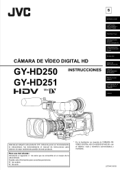JVC GY-HD250U GY-HD200/201/251E Owner's manual (Spanish), 3373KB
