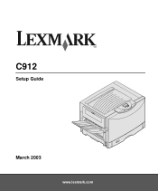 Lexmark 912dn Setup Guide
