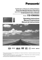 Panasonic CQVD6503U CQVD6503U User Guide