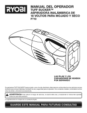 Ryobi P710 Spanish Manual