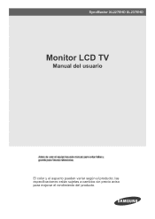 Samsung XL2370HD User Manual (user Manual) (ver.1.0) (Spanish)