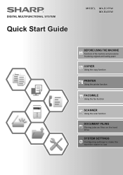 Sharp MX-B355W Quick Start Guide - MX-B355W | MX-B455W