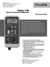 Fluke 719-100G Fluke 719 Pressure Calibrator Datasheet