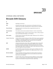 HP AE370A Brocade SAN Glossary for Fabric OS v6.0.0