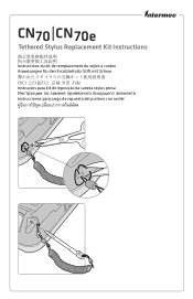 Intermec 70 CN70, CN70e Tethered Stylus Replacement Kit Instructions