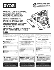 Ryobi P4003K Operation Manual