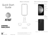Samsung Galaxy S23 FE ATT Quick Start Guide