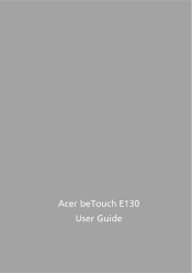 Acer beTouch E130 User Manual