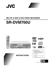JVC SR-DVM700US Instruction Manual for SR-DVM700US