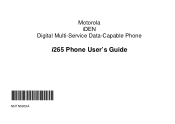 Motorola i265 User Guide
