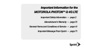 Motorola PHOTON Q 4G LTE PHOTON Q - Legal Guide