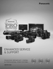 Panasonic AW-SF100/SF200 Pro Video Enhanced Service and Support Brochure