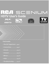 RCA HD50LPW167 User Manual