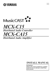 Yamaha MCX-C15 MCXSP10 Manual