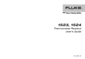 Fluke 1523 Product Manual
