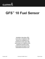 Garmin GFS 10 Installation Instructions (Multilingual)