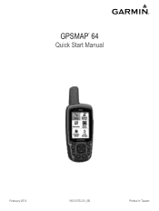 Garmin GPSMAP 64s Quick Start Manual