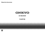 Onkyo TX-NR7100 9.2-Channel THX Certified AV Receiver Instruction Manual - Spanish