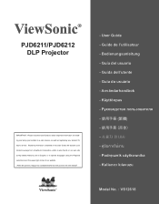 ViewSonic PJD6211 PJD6211, PJD6212 User Guide (English)
