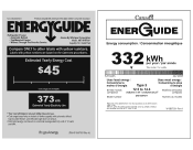Amana ART104TFDW Energy Guide