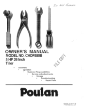 Poulan CHDF550B User Manual