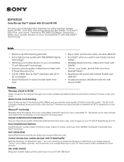 Sony BDP-BX520 Marketing Specifications