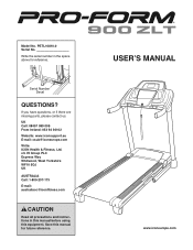 ProForm 900 Zlt Treadmill Uk Manual