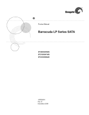 Seagate ST31500541AS Barracuda LP Series SATA Product Manual