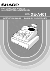 Sharp XEA401 XE-A401 Operation Manual in English and Spanish