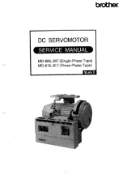 Brother International MD-817 Service Manual