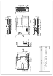 Sanyo PLC-XD2600 Drawing