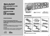 Sharp CD-G15000P CD-G15000 Operation Manual