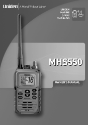 Uniden MHS550 English Owners Manual