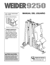Weider 9250 Spanish Manual