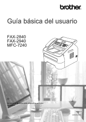 Brother International IntelliFax-2840 Basic Users Guide - English and Spanish