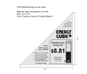 Coby TFDVD2395 Energy Guide Label
