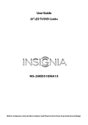 Insignia NS-20ED310NA15 User Manual (English)